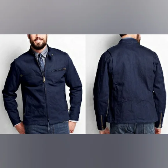 Lands' End | Denim Racing Jacket - Picture 12 of 12